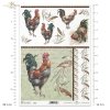 Wielkanoc, retro, vintage, kogut, kogucik, ornament, Easter, rooster, Ostern, Hahn, Pascua, gallo, adorno 